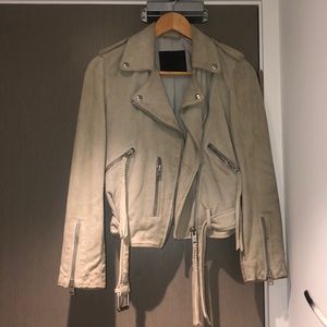 All saints suede biker jacket